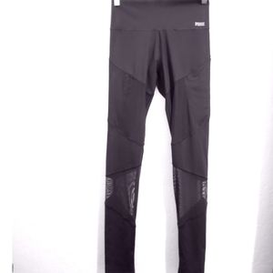 PINK by Victoria's Secret black w/mesh leggings- S